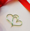 Heart shapes topper charm