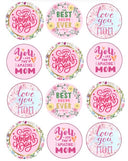 Mother's Day Cupcakes Icing Sheets