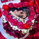 Valentines Burn Edible topper