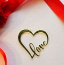 Heart shapes topper charm