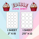 Custom Cupcakes Icing Sheets