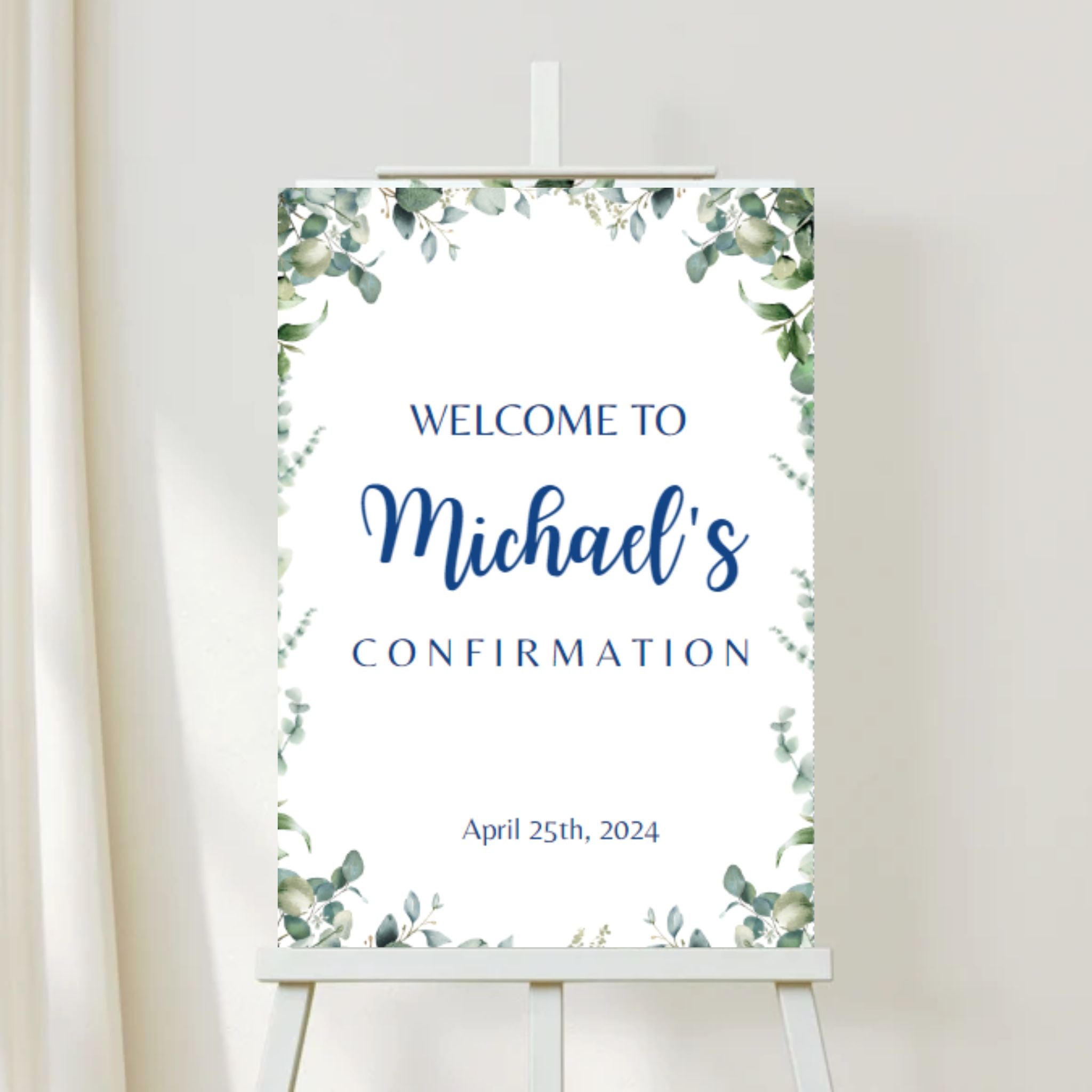Confirmation Welcome Sign – Panda Print