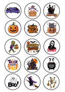 Edible Halloween Cupcake Toppers