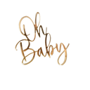 Oh Baby Acrylic Cake Charm