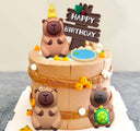 Capybara cake topper